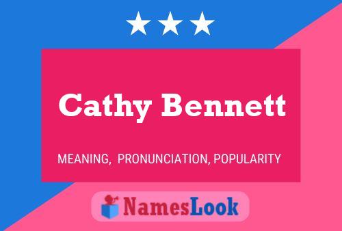 Cathy Bennett 名字海报