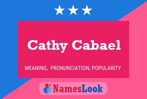 Cathy Cabael 名字海报