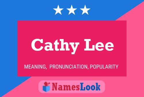 Cathy Lee 名字海报