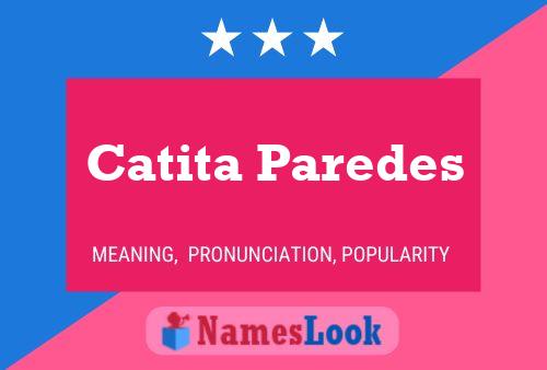 Catita Paredes 名字海报