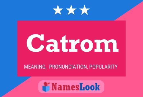 Catrom 名字海报