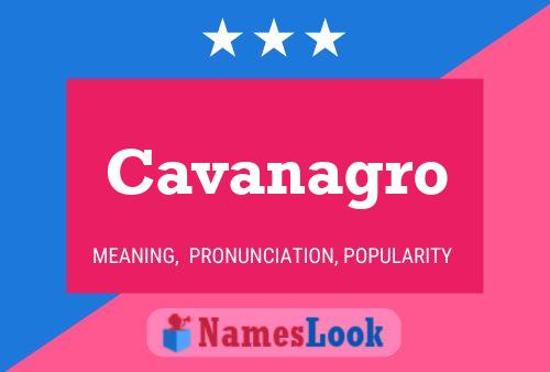 Cavanagro 名字海报