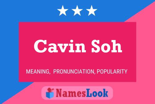 Cavin Soh 名字海报