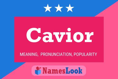 Cavior 名字海报