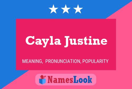 Cayla Justine 名字海报