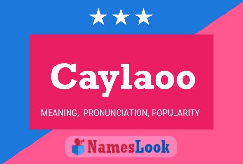 Caylaoo 名字海报