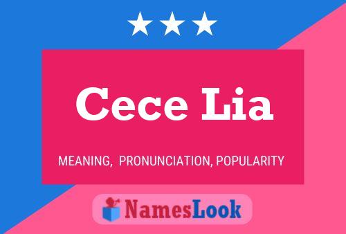 Cece Lia 名字海报