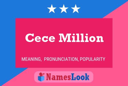 Cece Million 名字海报