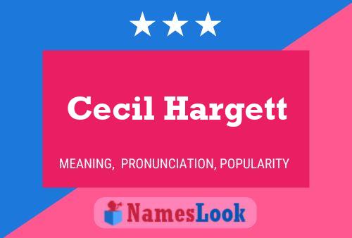 Cecil Hargett 名字海报