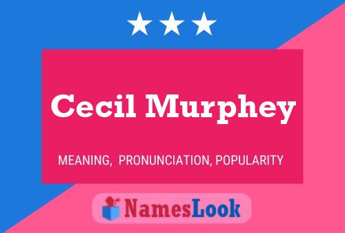 Cecil Murphey 名字海报