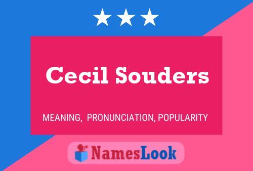 Cecil Souders 名字海报