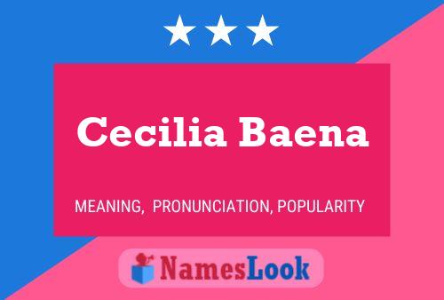 Cecilia Baena 名字海报