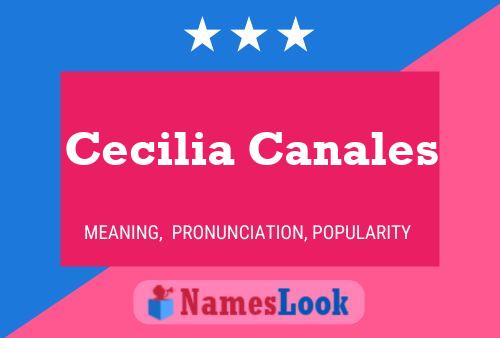 Cecilia Canales 名字海报