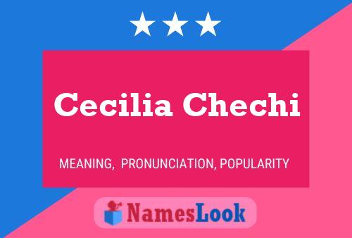 Cecilia Chechi 名字海报