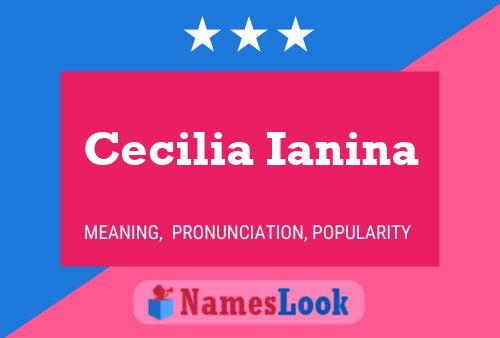 Cecilia Ianina 名字海报