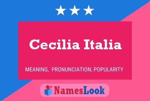 Cecilia Italia 名字海报