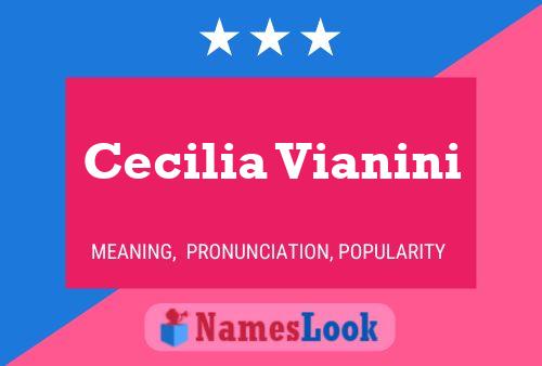 Cecilia Vianini 名字海报