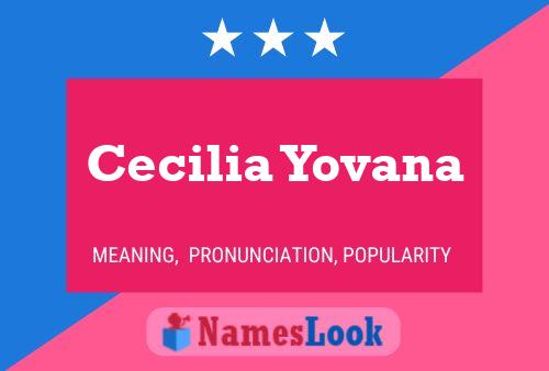 Cecilia Yovana 名字海报