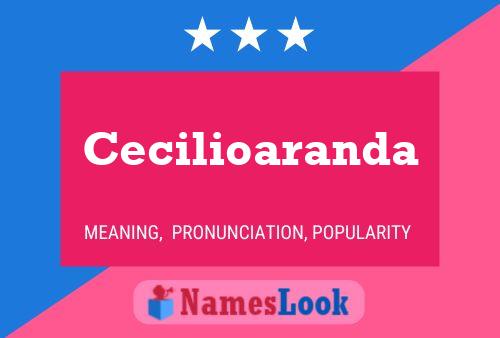 Cecilioaranda 名字海报