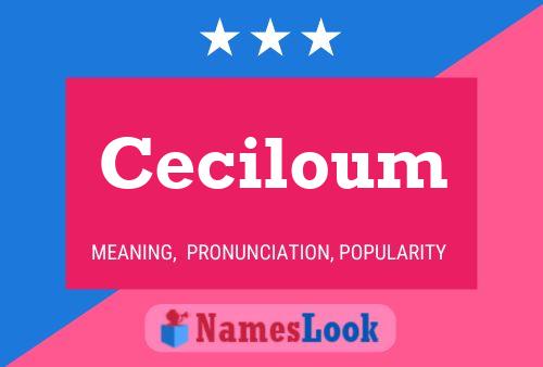 Ceciloum 名字海报