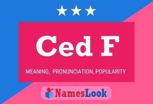 Ced F 名字海报