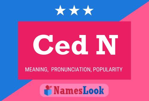 Ced N 名字海报