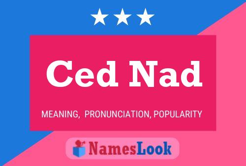 Ced Nad 名字海报