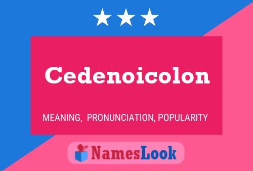 Cedenoicolon 名字海报