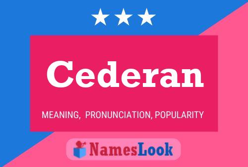 Cederan 名字海报