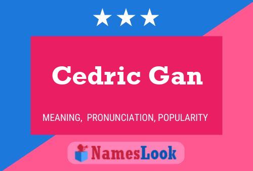 Cedric Gan 名字海报