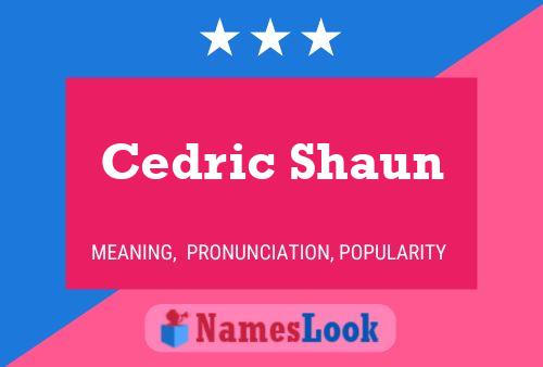 Cedric Shaun 名字海报