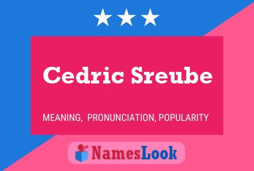 Cedric Sreube 名字海报