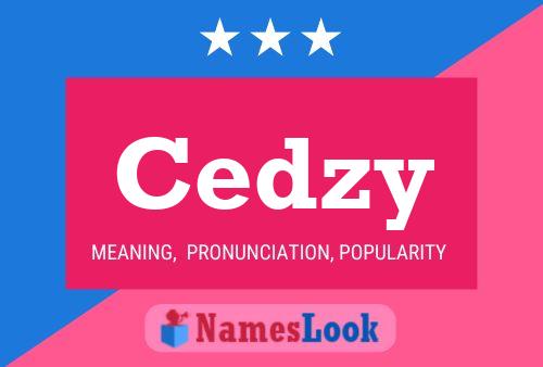 Cedzy 名字海报