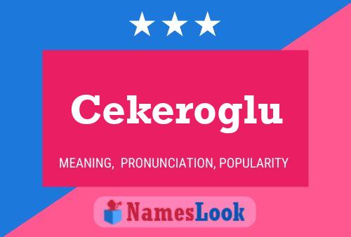 Cekeroglu 名字海报