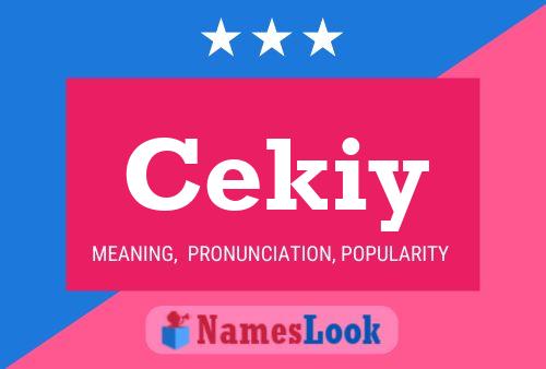 Cekiy 名字海报