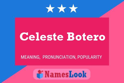 Celeste Botero 名字海报