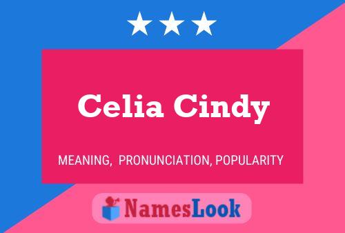 Celia Cindy 名字海报