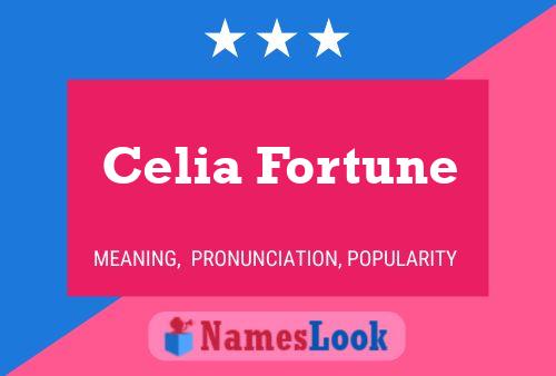 Celia Fortune 名字海报