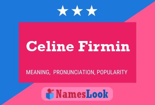 Celine Firmin 名字海报