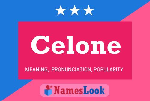 Celone 名字海报