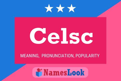 Celsc 名字海报