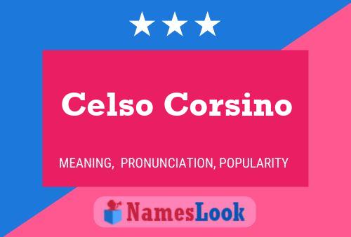 Celso Corsino 名字海报