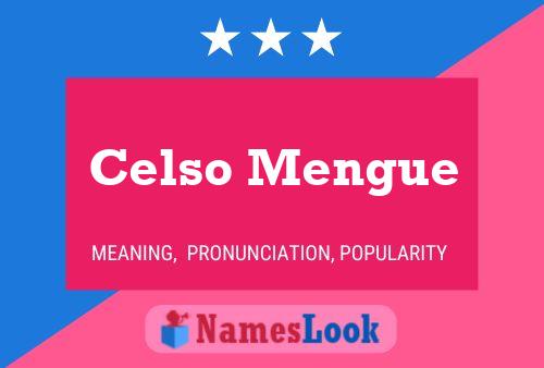 Celso Mengue 名字海报