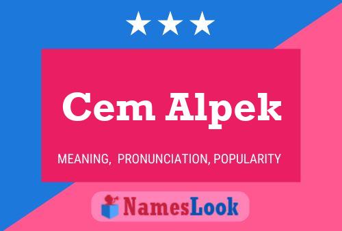 Cem Alpek 名字海报