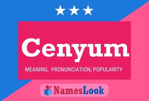 Cenyum 名字海报