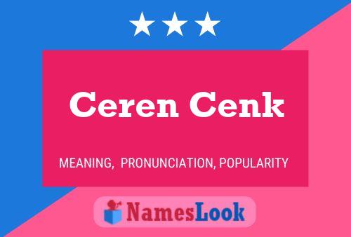 Ceren Cenk 名字海报