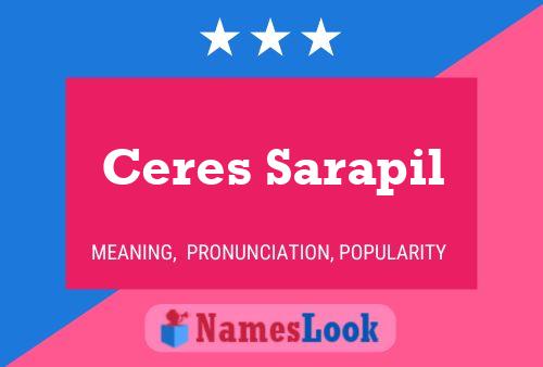 Ceres Sarapil 名字海报