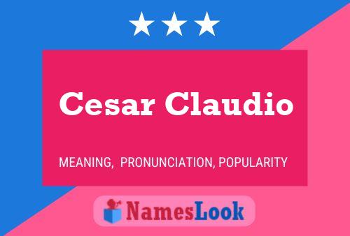 Cesar Claudio 名字海报