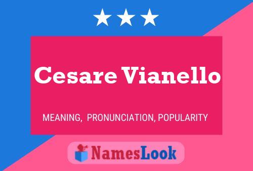 Cesare Vianello 名字海报