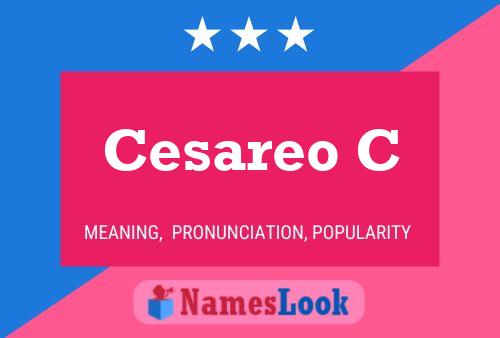 Cesareo C 名字海报